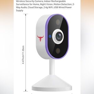 Indoor Wi-Fi Surveillance Home Security Camera with 2-Way Talk, HD Video